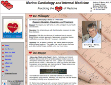 Tablet Screenshot of marinocardiology.com